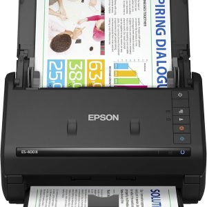 Epson Workforce ES-400 II Color Duplex Desktop Document Scanner for PC and Mac, with Auto Document Feeder (ADF) and Image Adjustment Tools, ES-400 II